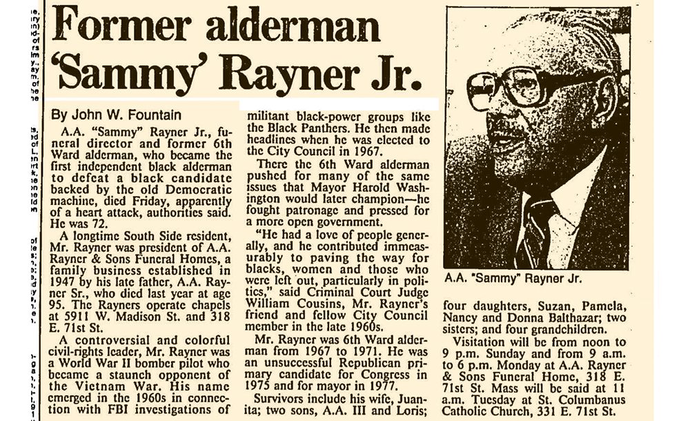 A.A. Rayner Sammy Rayner, GOP mayoral hopeful,