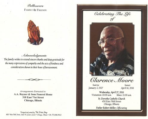 Obituary of Clarence Moore