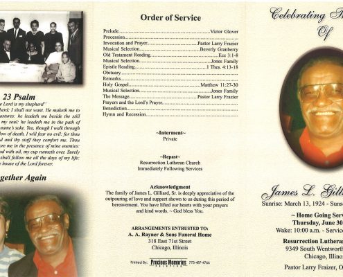 James L Gilliard Sr Obituary