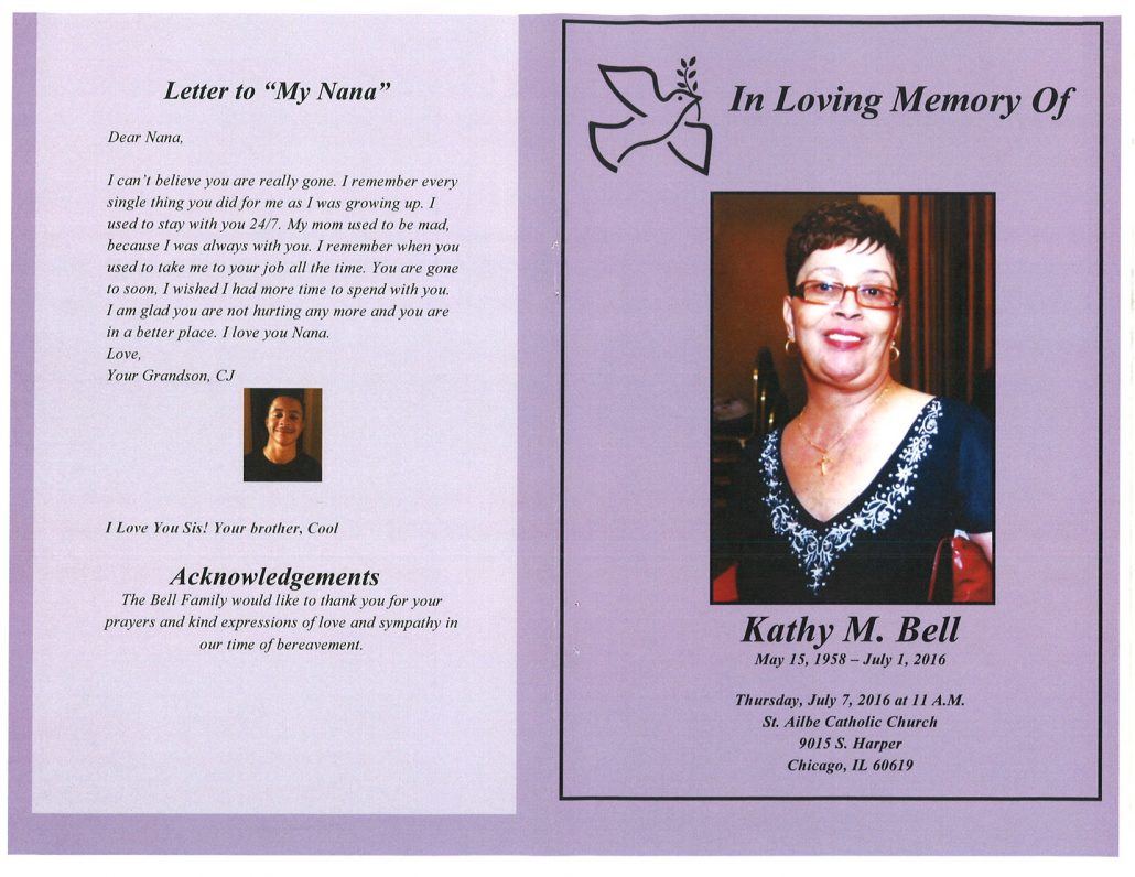 Kathy M Bell obituary