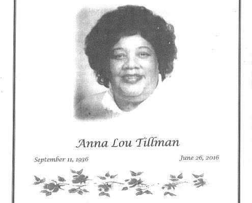 Anna Lou Tillman Obituary