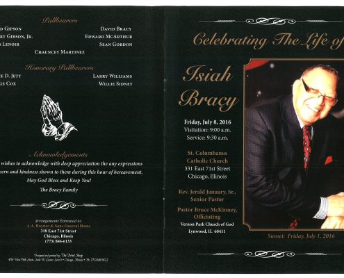 Isiah Bracy Obituary