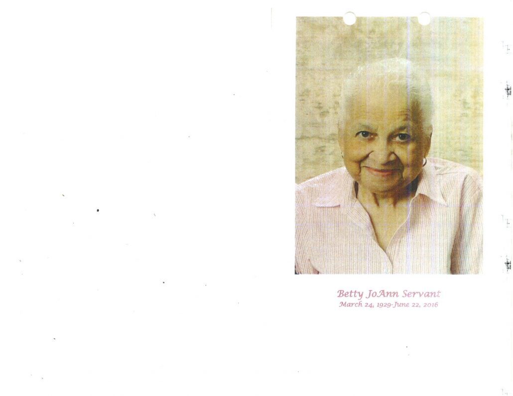 Betty JoAnn Servant Obituary 2092_001