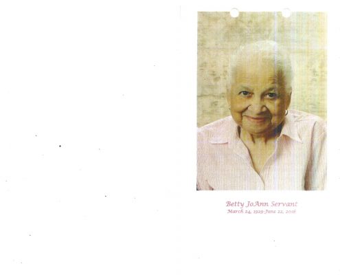 Betty JoAnn Servant Obituary 2092_001