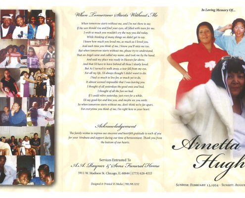 Arnetta Hughes Obituary