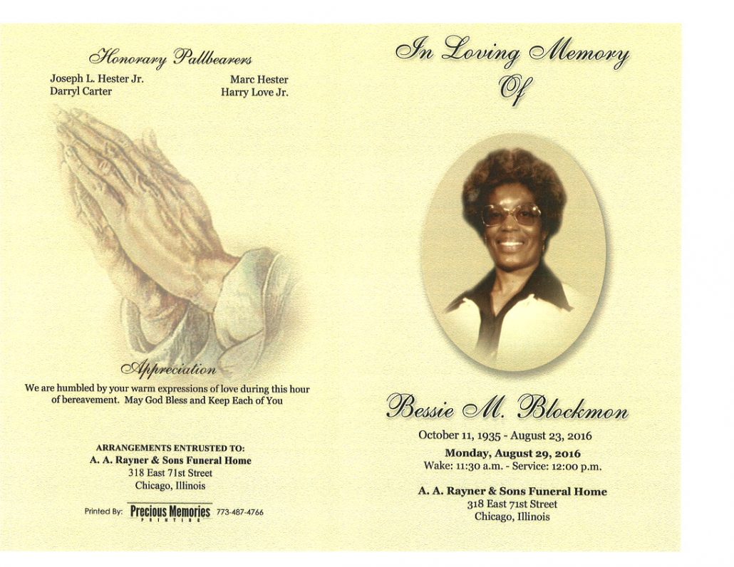 Bessie M Blockmon Obituary 2220_001