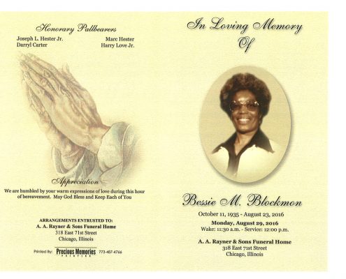 Bessie M Blockmon Obituary 2220_001