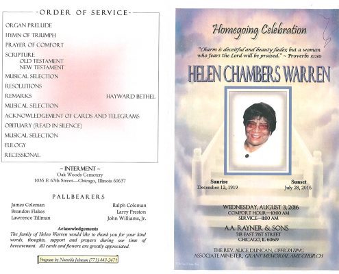 Helen Chambers Warren Obituary 2135_001