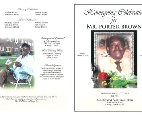 Mr Porter Brown Obituary 2218_001