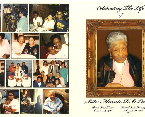 Sister Minnie R. O Leary Obituary 2215_001