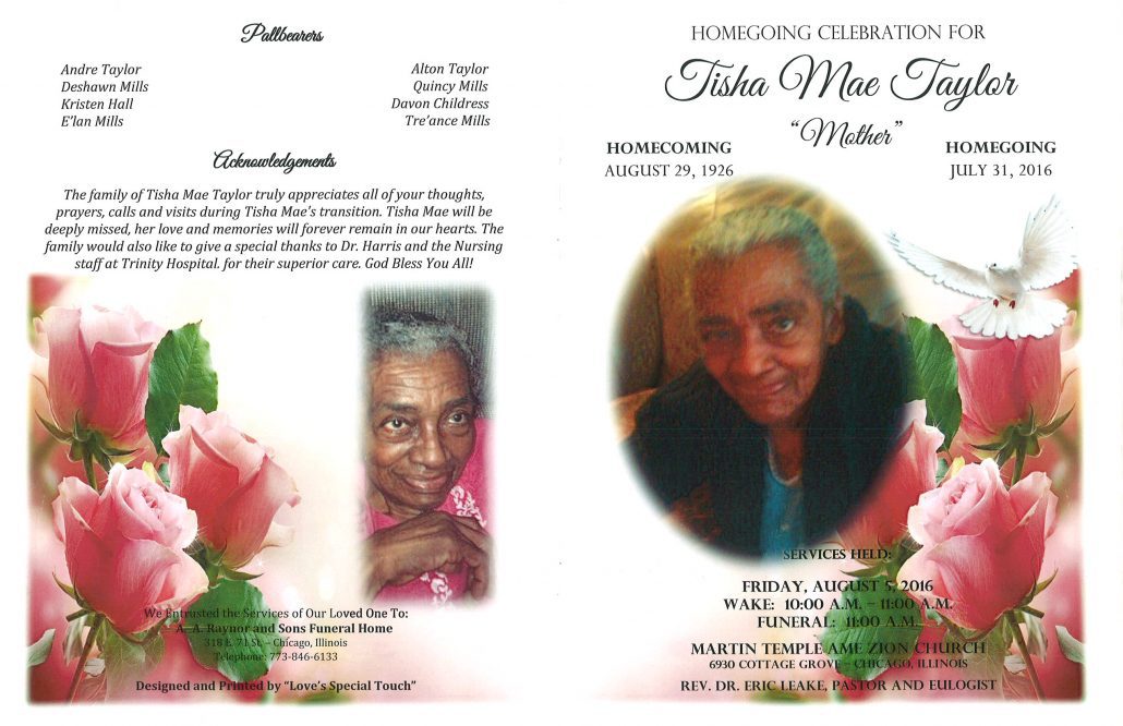 Tisha Mae Taylor Obituary 2140_001