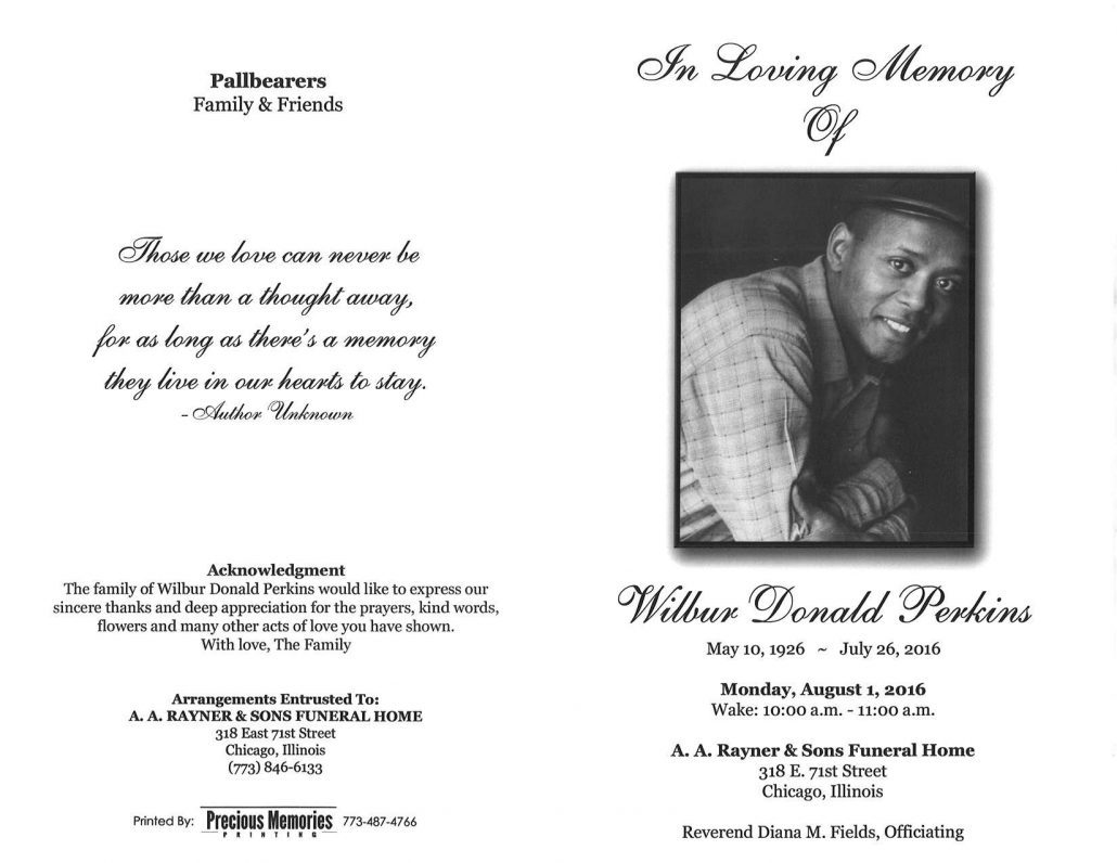 Wilbur Donald Perkins obituary 2127_001