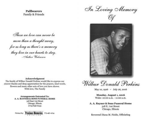 Wilbur Donald Perkins obituary 2127_001