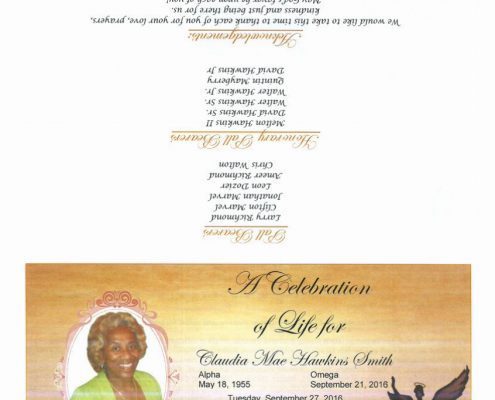 Claudia Mae Smith Obituary 2340_001