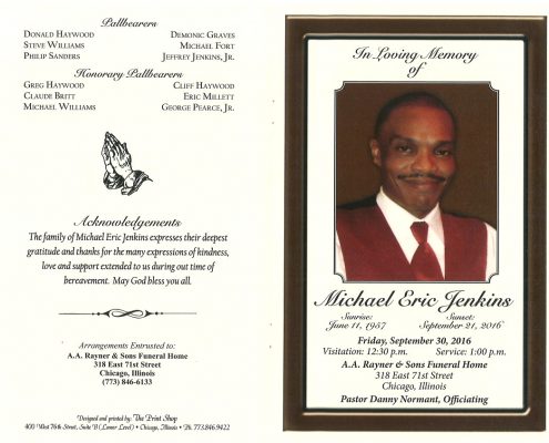 Michael Eric Jenkins Obituary