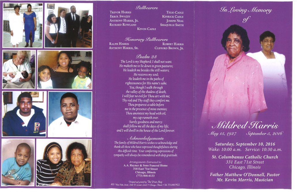 Mildred Harris Obituary 2276_001
