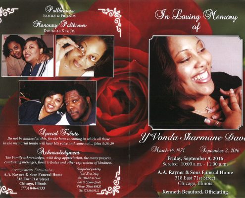 Yvonda Sharmane Davis obituary 2267_001