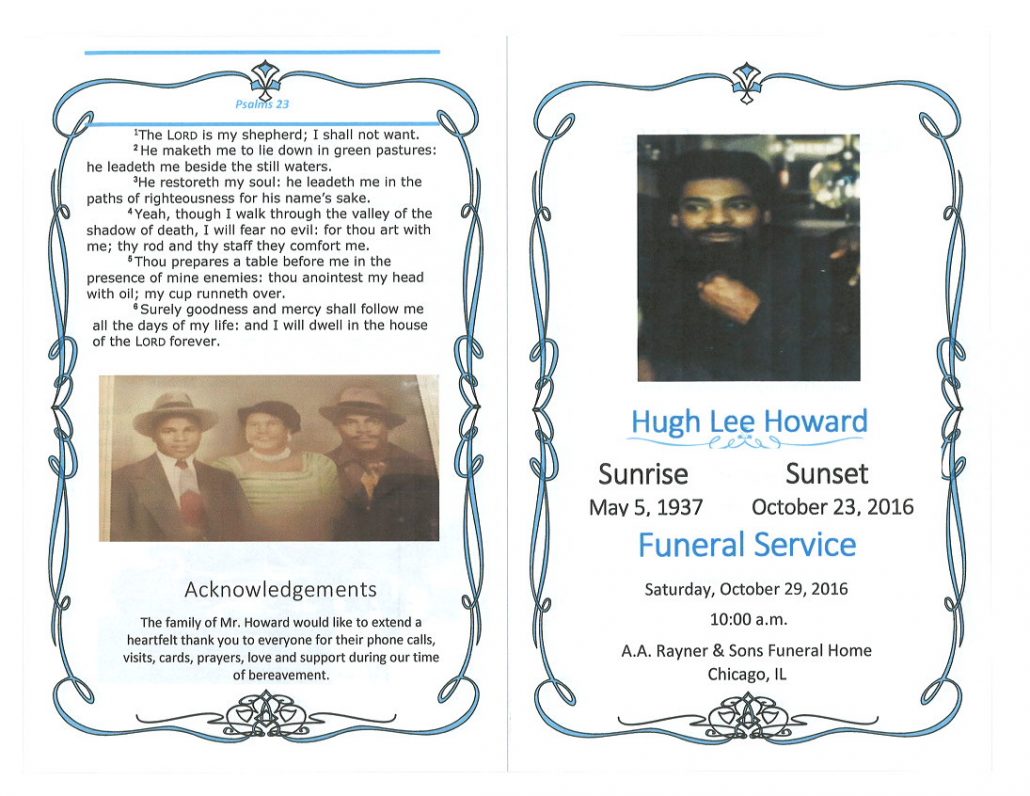 Hugh Lee Howard Obituary