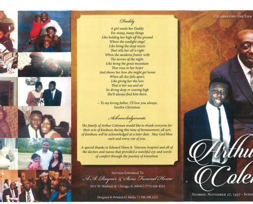 Arthur Coleman Obituary