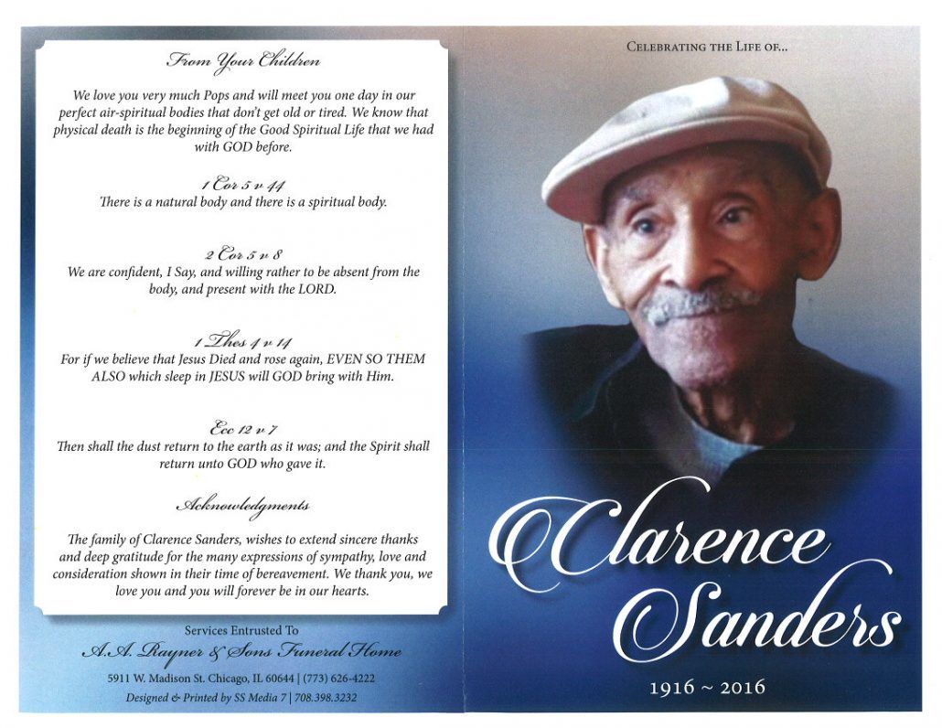 Clarence Sanders Obituary