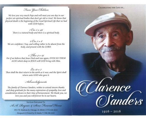 Clarence Sanders Obituary