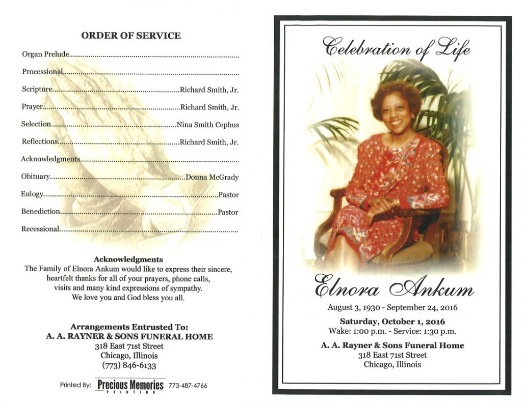 Elnora Ankum Obituary