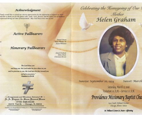 Helen Graham Obituary