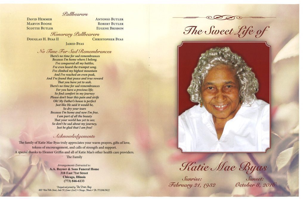 Katie Mae Byas Obituary