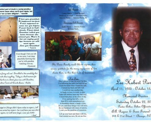 Lee Hubert Pierce Obituary