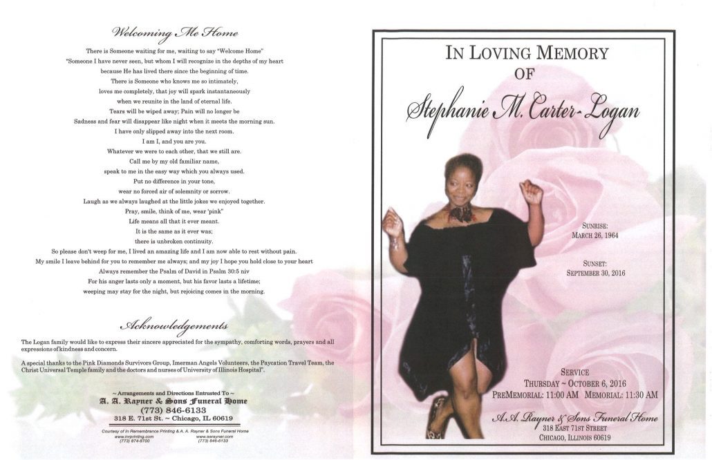 Stephanie M Carter Logan Obituary