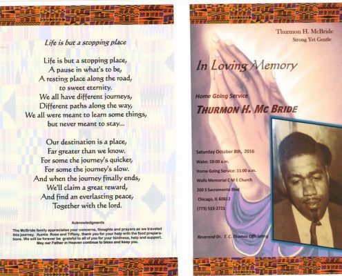 Thurmon H McBride Obituary