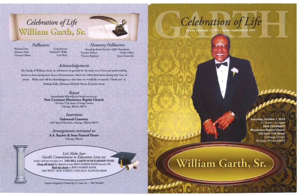 William Garth Sr Obituary
