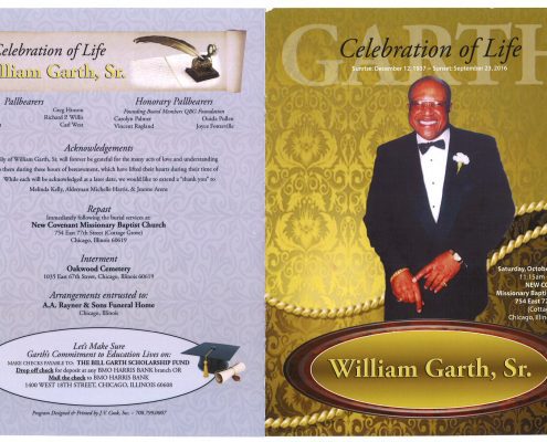 William Garth Sr Obituary