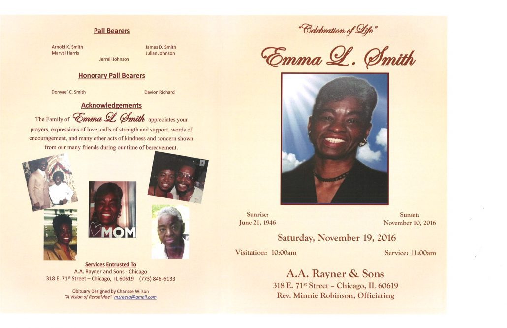 Emma L Smith Obituary
