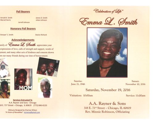Emma L Smith Obituary
