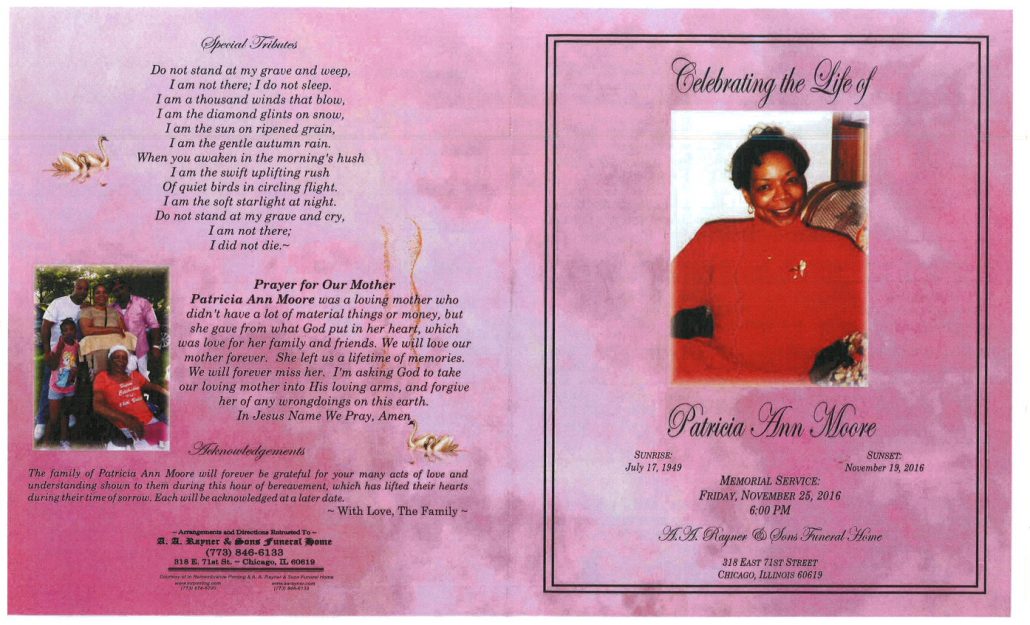 Patricia Ann Moore Obituary