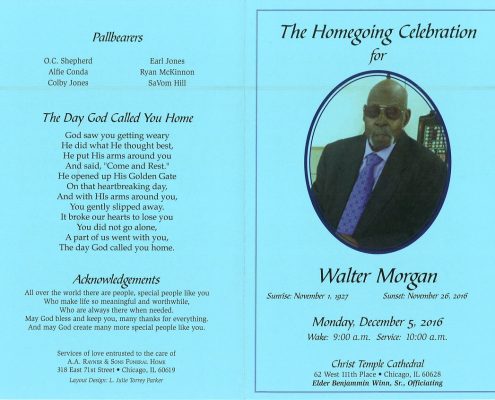 Walter Morgan Obituary