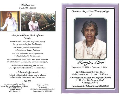 Margie Allen Obituary