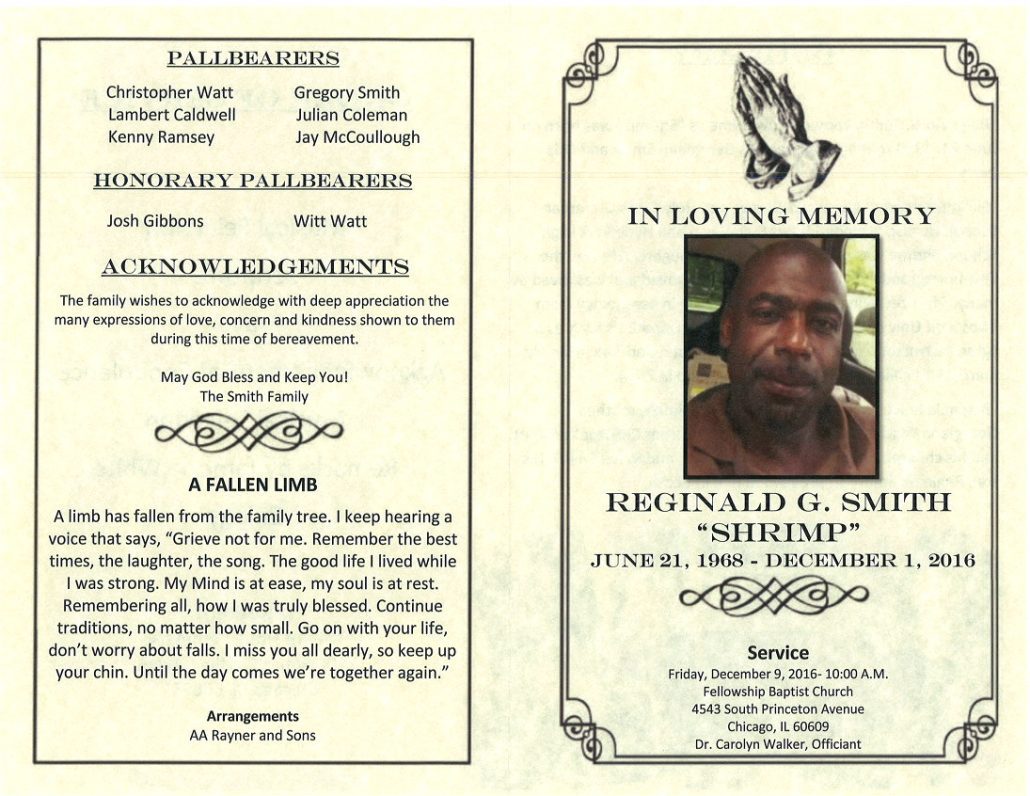 Reginald G Smith Obituary