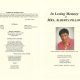 Mrs Alberta Pillows Obituary