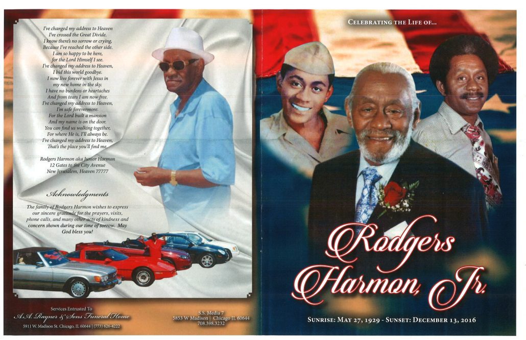 Rodgers Harmon Jr Obituary Funeral Services at AA Rayner and Sons Funeral Home