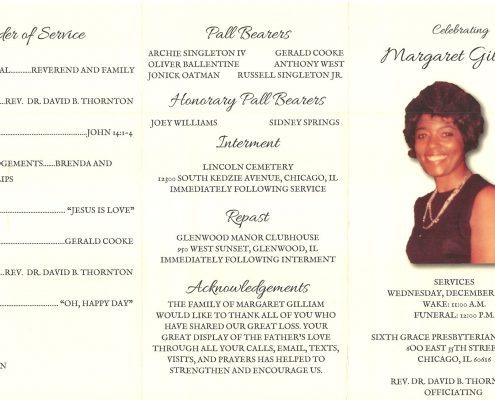 Margaret Gilliam Obituary