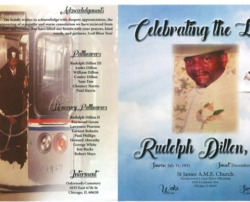 Rudolph Dillon Sr Obituary