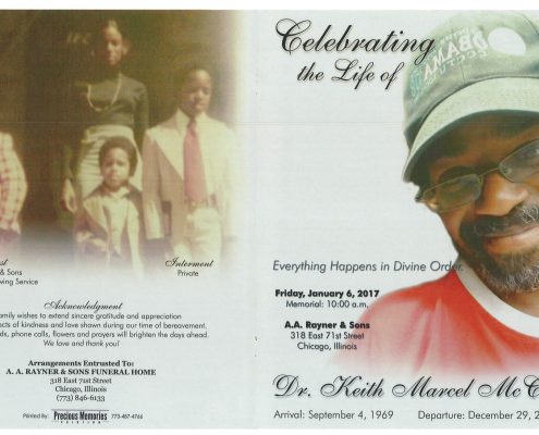 Dr Keith Marcel McCoy Obituary