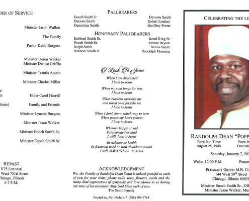 Randolph Dean Poppa Smith Obituary