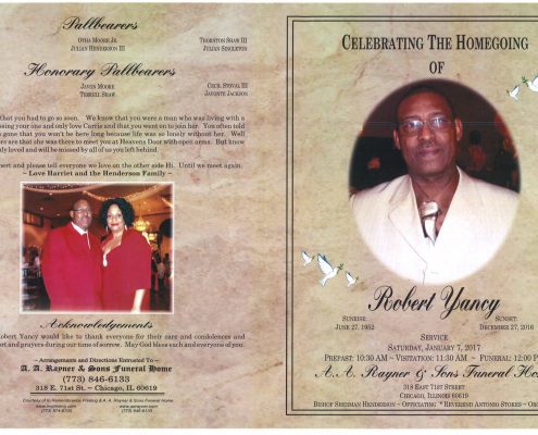 Robert Yancy Obituary