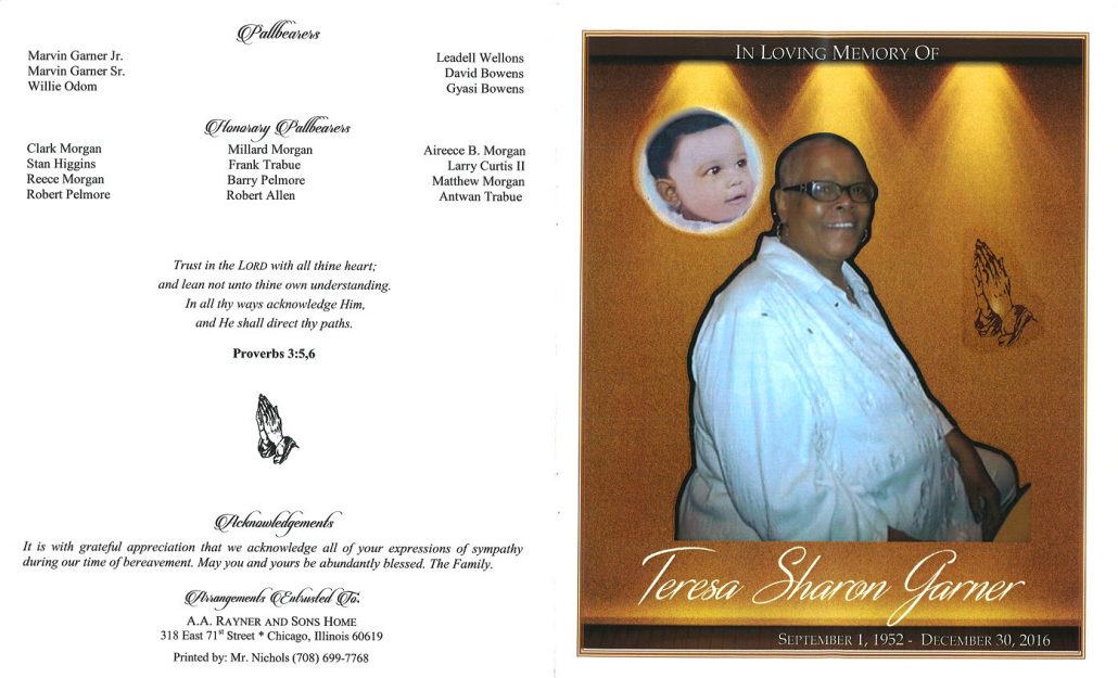 Teresa Sharon Garner Obituary