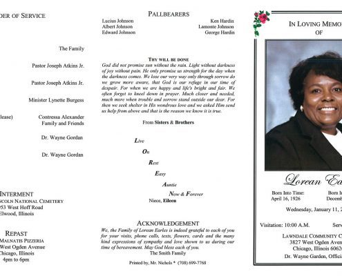 Lorean Earles Obituary