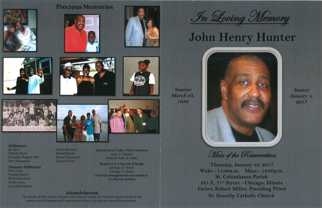 John Henry Hunter Obituary