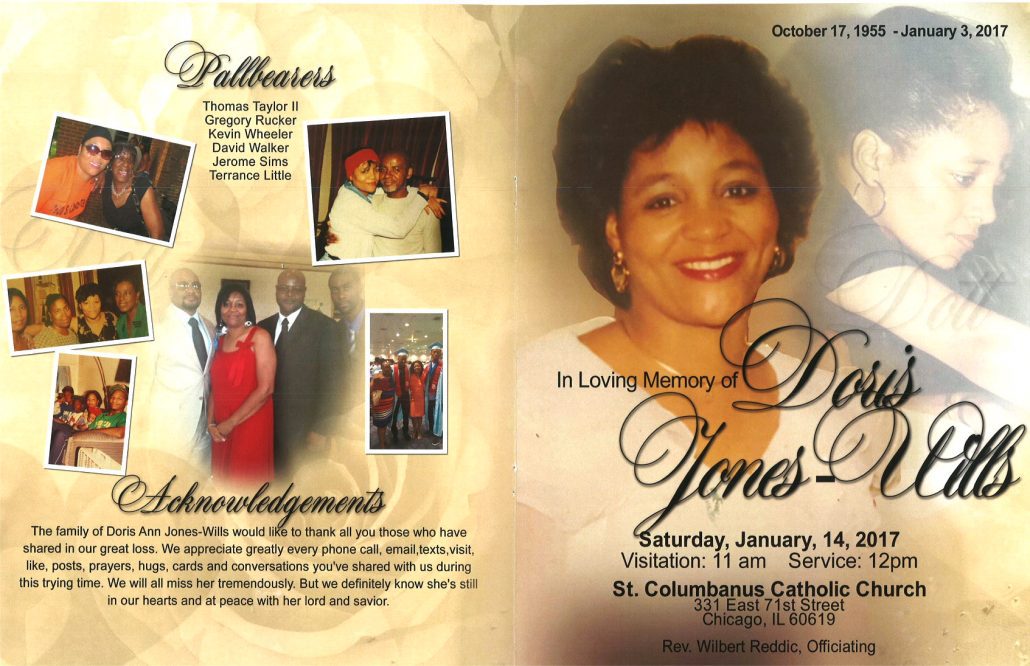 Doris Jones Wills Obituary